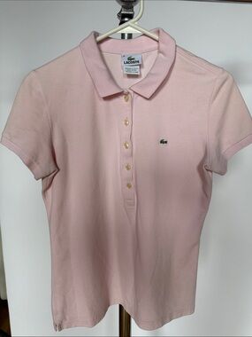 Lacoste Light Pink Women's Polo Top
